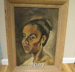 Black African American Woman Painting 1948 Saing