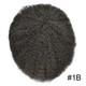 Black Afro Curl Mens Toupee Poly Skin 100%Human Hair African American Hairpieces