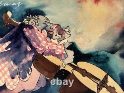 Black Americana Painting Musicians African American Jazz Band Leo Meiersdorff