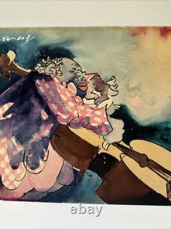 Black Americana Painting Musicians African American Jazz Band Leo Meiersdorff