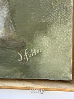 Black Americana Painting Portrait African American Family Famous Jean Fulton Oil