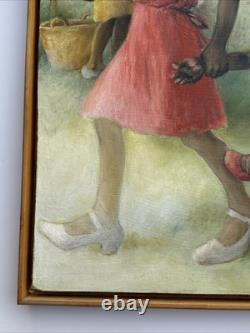 Black Americana Painting Portrait African American Family Life Jean Fulton 24