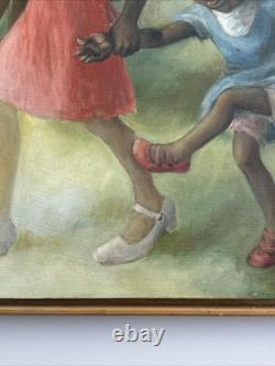 Black Americana Painting Portrait African American Family Life Jean Fulton 24