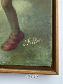 Black Americana Painting Portrait African American Family Life Jean Fulton 24