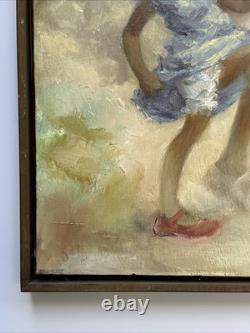 Black Americana Painting Portrait African American Family Listed Jean Fulton Oil
