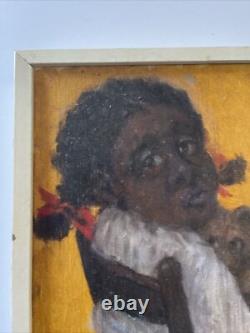 Black Americana Painting Portrait African American Girl John Doyle Famous 1960