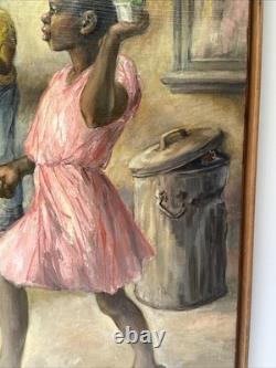 Black Americana Painting Urban Portrait African American Woman Jean Fulton 24