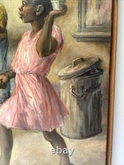 Black Americana Painting Urban Portrait African American Woman Jean Fulton 24