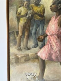 Black Americana Painting Urban Portrait African American Woman Jean Fulton 24