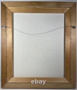 Black Americana Young Girl Portrait Vintage 90s African American Oil Painting