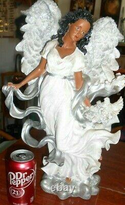 Black Angel African American Christmas Angel Tall 18 2002 Retired