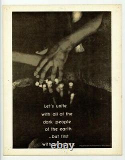 Black Civil Rights Poster 1970 Self Respect Unity African American Empowerment