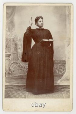 Black Female Suffragist 1880 African American Woman Taking Oath Robe Pledge Oath