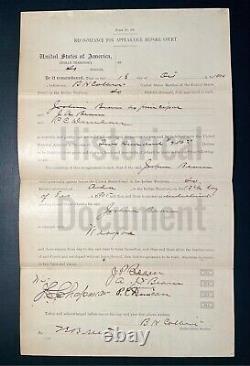 Black History African American-Indian Freedman & Lawman Signed Document