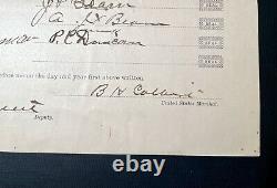 Black History African American-Indian Freedman & Lawman Signed Document