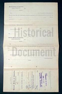 Black History African American-Indian Freedman & Lawman Signed Document
