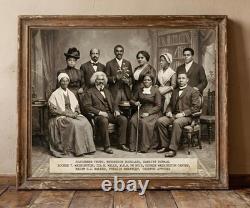 Black History Icons Wall Art Poster, African American Vintage Print Decor