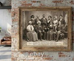 Black History Icons Wall Art Poster, African American Vintage Print Decor