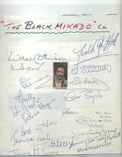 Black Mikado Broadway Autographs African American Very Rare