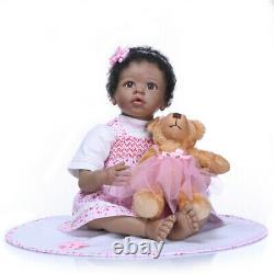 Black Newborn Baby Dolls 22 Biracial Reborn Baby Dolls African Amerian Girl Toy