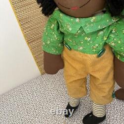 Black Raggedy Ann & Andy Dolls Vintage 26 Handmade African American -Lot Of 3