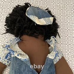 Black Raggedy Ann & Andy Dolls Vintage 26 Handmade African American -Lot Of 3
