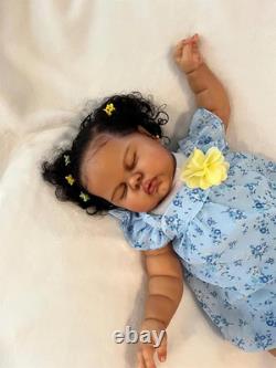 Black Reborn Baby Dolls Girls-24 in Realistic Baby Doll, African American Babies
