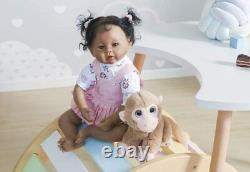 Black Reborn Baby Dolls Twins Lifelike Newborn Girl&boy Doll African American
