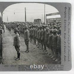 Black Soldiers WW1 Stereoview c1918 African American Troops Railroad Train F294