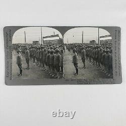 Black Soldiers WW1 Stereoview c1918 African American Troops Railroad Train F294