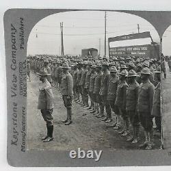 Black Soldiers WW1 Stereoview c1918 African American Troops Railroad Train F294