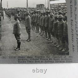 Black Soldiers WW1 Stereoview c1918 African American Troops Railroad Train F294