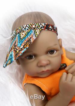 Black Twin Dolls Reborn Baby Doll Alive Realistic African American Doll +Clothes