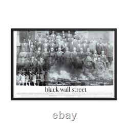 Black Wall Street Framed Poster Photo African American Black History