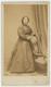 Black Woman CDV 1860 Civil War Elegant Hoop Dress African American Slavery Era