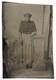 Black Woman Unusual Woolen Boucle Cape Tiny Waist African American Tintype Photo
