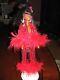 Black african american doll 1966 with disco outfit and stand