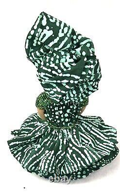Black dolls no. 348 Mia African American handmade ooak cloth doll