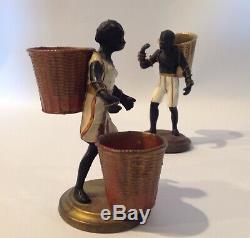 Blackamoor Nubian Figurines Art Deco Black African-American Memorabilia Bronze