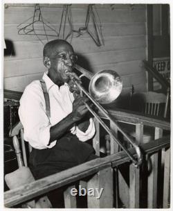 Bradley Smith Photo c. 1940 African American Trumpet New Orleans Jazz