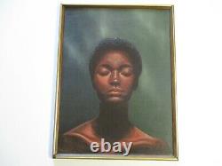 Brian K Ackerman Painting 1970's Black Americana African American Woman Model