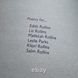 Bryant Rollins African American Poet & Writer OBSIDIAN FLIGHT Inscribed & Signed