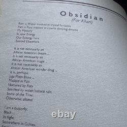 Bryant Rollins African American Poet & Writer OBSIDIAN FLIGHT Inscribed & Signed