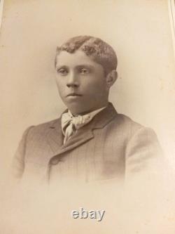 C1890 photo Sharp dressed African American gentleman Lima, Ohio photographer