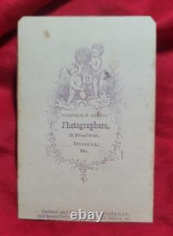 CDV Photo Brunswick, Missouri Locust Hill African American Black Woman