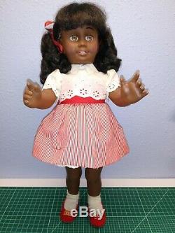 CHATTY CATHY mattel RARE VINTAGE ALL ORIGINAL AFRICAN AMERICAN BLACK PIGTAIL