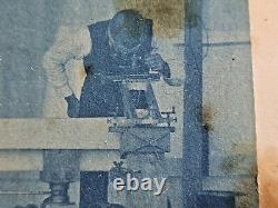 C 1895 7x9.5 Cyanotype Photo African-American Black Vocational Trade School