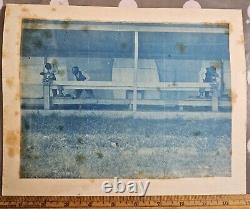 C 1895 7x9.5 Cyanotype Photo African-American Black Vocational Trade School