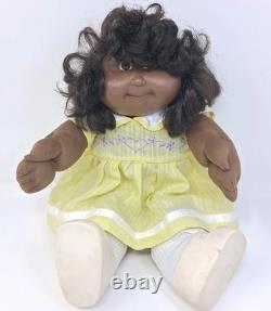 Cabbage Patch Kids Doll African American Black Coleco Rooted Hair OAA 16 1982