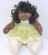 Cabbage Patch Kids Doll African American Black Coleco Rooted Hair OAA 16 1982